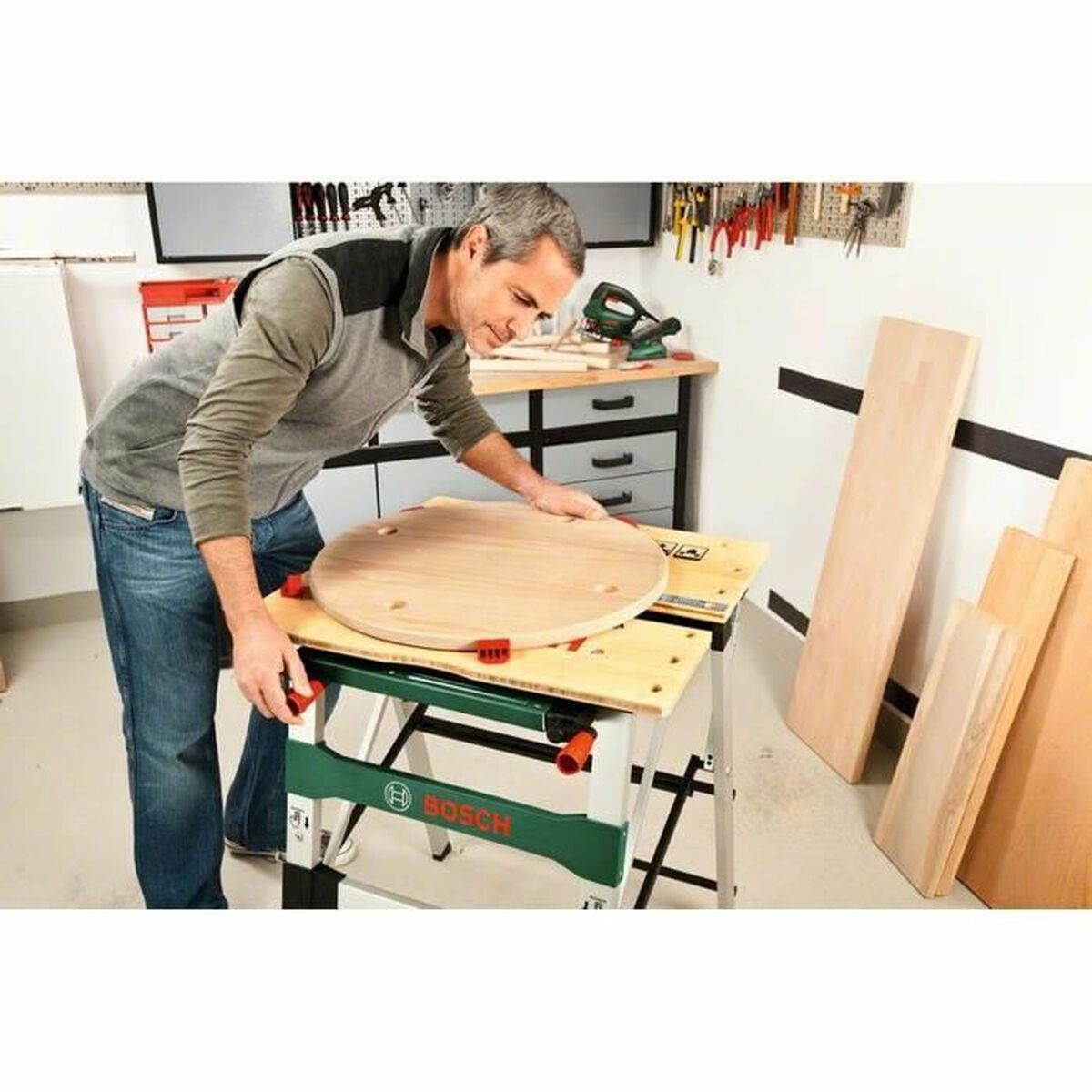 Arbeidsbenk BOSCH PWB 600 Sammenleggbar 64 x 84 cm
